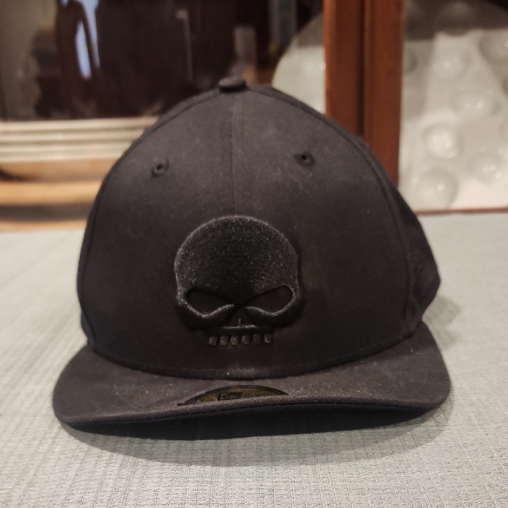 Harley-Davidson Black Skull Flip Lid Cap